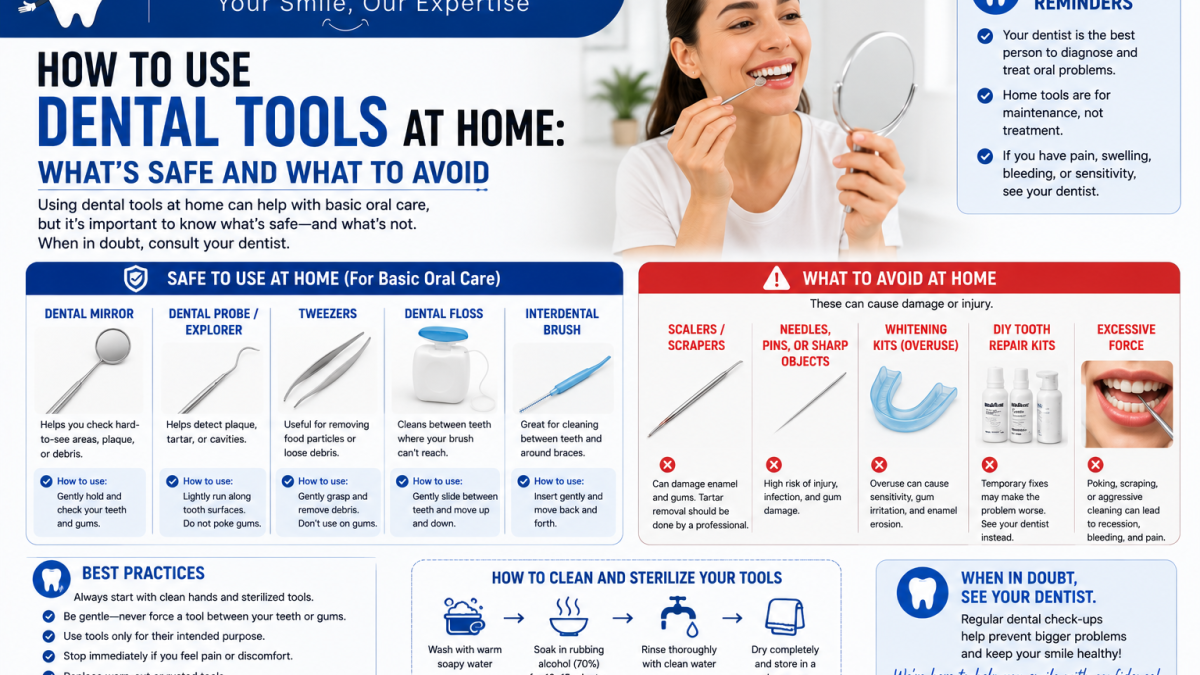 How to Use Dental Tools at Home What’s Safe and What to Avoid