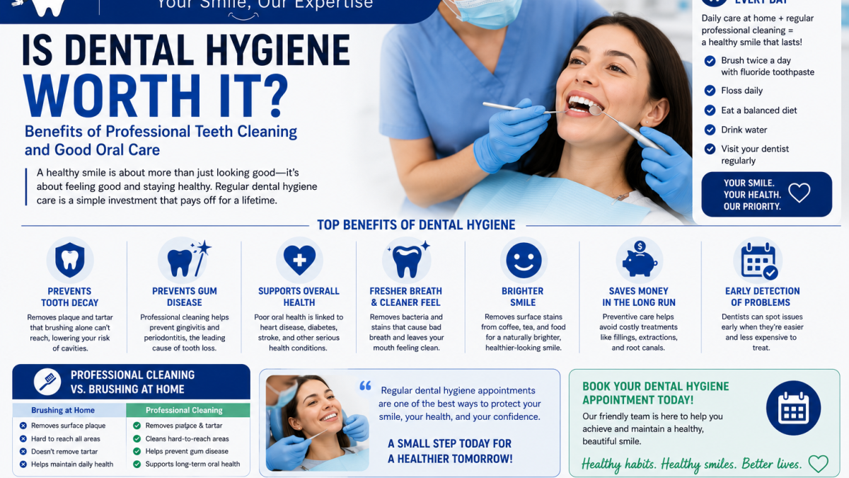Is Dental Hygiene Worth It Benefits of Professional Teeth Cleaning and Good Oral Care